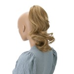 CAISHA 14 Wavy Clip On Ponytail With Butterfly Clip Hairpiece Heat-resistant Synthetic Fibres Dark Blond H135