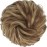 FESHFEN Messy Bun Hair Piece - Elastic Wavy Curly Hair Bun Scrunchies Extensions Synthetic Chignon Hairpieces for Women Girls, Brown & Blonde 1 PCS