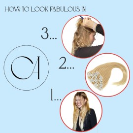 CAISHA XL 24 7 Pieces Set CLIP IN EXTENSIONS Hairpiece Straight Natural Blonde CE28