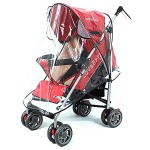 FASOTY Clear Stroller Rain Cover, Universal Waterproof Baby Stroller Travel Weather Shield from Wind Snow Dust, with Breathable Ventilation for Most Single Strollers, Jogging, Pushchairs