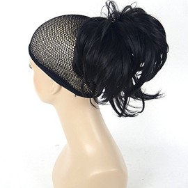 Lydell Adjustable Messy Style Ponytail Hair Extension Synthetic Hairpiece with Jaw Claw Amazing Shape For You (Black)