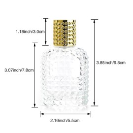 Enslz 50ml Refillable Clear Glass Luxury Spray Perfume Bottle Empty Atomizer Bottle Makeup Tool 2pcs free Funnel Filler Enslz 50ml Refillable Clear Glass Luxury Spray Perfume Bottle Empty Atomizer Bottle Makeup Tool 2pcs free Funnel Filler