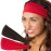 Hipsy Adjustable & Stretchy Basic Xflex Wide Headbands for Women Girls & Teens (Black & Red Basic 2pk)