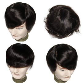 lumeng Toupees Mens Hair Pieces and Wigs Male Hair Unit Real Hair Men Replacement Man Unit DurableLace With Npu Reinfore Lace Male Wig 7x9 Inch Color 2 lumeng Toupees Mens Hair Pieces and Wigs Male Hair Unit Real Hair Men Replacement Man Unit DurableLace With Npu Reinfore Lace Male Wig 7x9 Inch Color 2