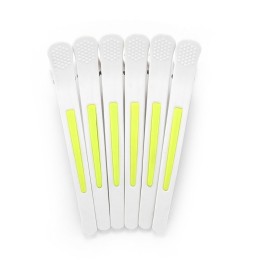 6Pcs/set Pinup Plastic Duck Bill Hair Clips for Sectioning Hair - Professional Non Slip Silicone band Clips Salon DIY Accessories Hairpins Hairgrip for Women(White-Style1) 6Pcs/set Pinup Plastic Duck Bill Hair Clips for Sectioning Hair - Professional Non Slip Silicone band Clips Salon DIY Accessories Hairpins Hairgrip for Women(White-Style1)