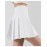 Women Girls 2024 high Waisted Pleated Skater Tennis School Skirt Uniform Skirts A-White