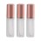 BQLZR Rose Gold Lip Gloss Tubes 1.2ml Empty Plastic transparent Lip Balm Bottle Container Cosmetic Makeup Tools with Stopper Pack of 20