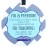 THREE LITTLE TOTS - Blue Boy Preemie No Touching Baby Car Seat Sign or Stroller Tag - Preemie Gift - CPSIA Safety Tested