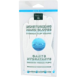 Earth Therapeutics Moisturizing Hand Gloves Solid Color - White (1 Pair)