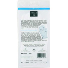 Earth Therapeutics Moisturizing Hand Gloves Solid Color - White (1 Pair)