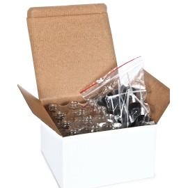 Vivaplex, 12, Clear, 2 oz Glass Bottles, with Black Fine Mist Sprayers