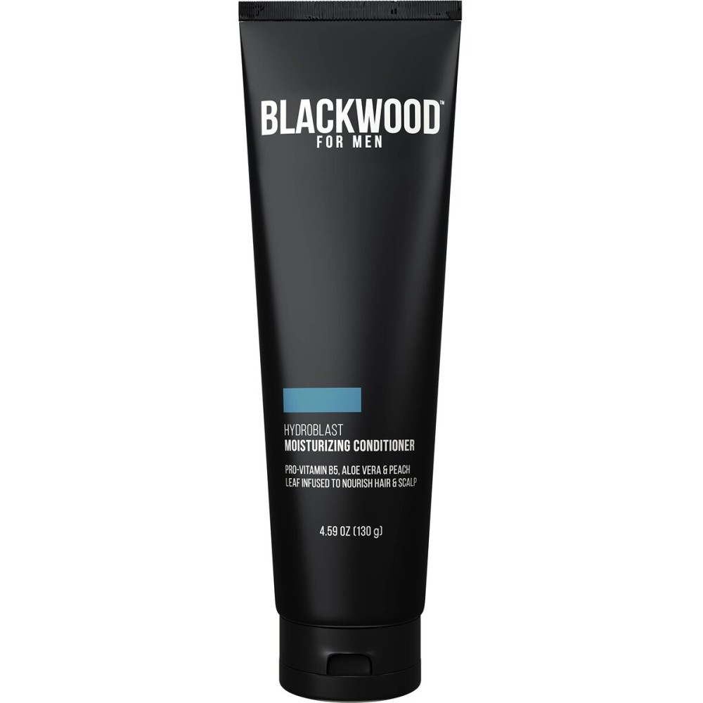 Blackwood For Men HydroBlast Moisturizing Conditioner - Deep Treatment for Damaged & Dry Hair - Natural Vegan Formula for Curly & Coarse Hair - Sulfate Free, Paraben Free, & Cruelty Free (4.59 Oz)