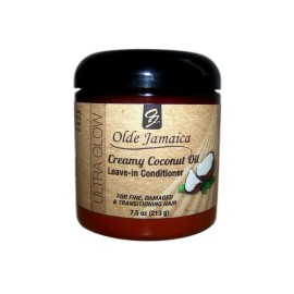 Olde Jamaica Ultra Glow Creamy Coconut Oil Leave-In Conditioner, 7.5 oz.