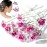 AKOAK 20 Pcs/Lot Women Wedding Bridal Clear Crystal Rhinestone Rose Flower Hair Pin Clips Hair Accessories Jewelry Barrettes HeadwearPink