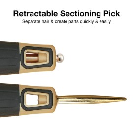 Olivia Garden NanoThermic Ceramic + Ion Round Thermal Hair Brush - Not Electrical - Professional Blowout Brush for Normal to Thick Hair, NT-54G, 2 1/8