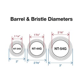 Olivia Garden NanoThermic Ceramic + Ion Round Thermal Hair Brush - Not Electrical - Professional Blowout Brush for Normal to Thick Hair, NT-54G, 2 1/8