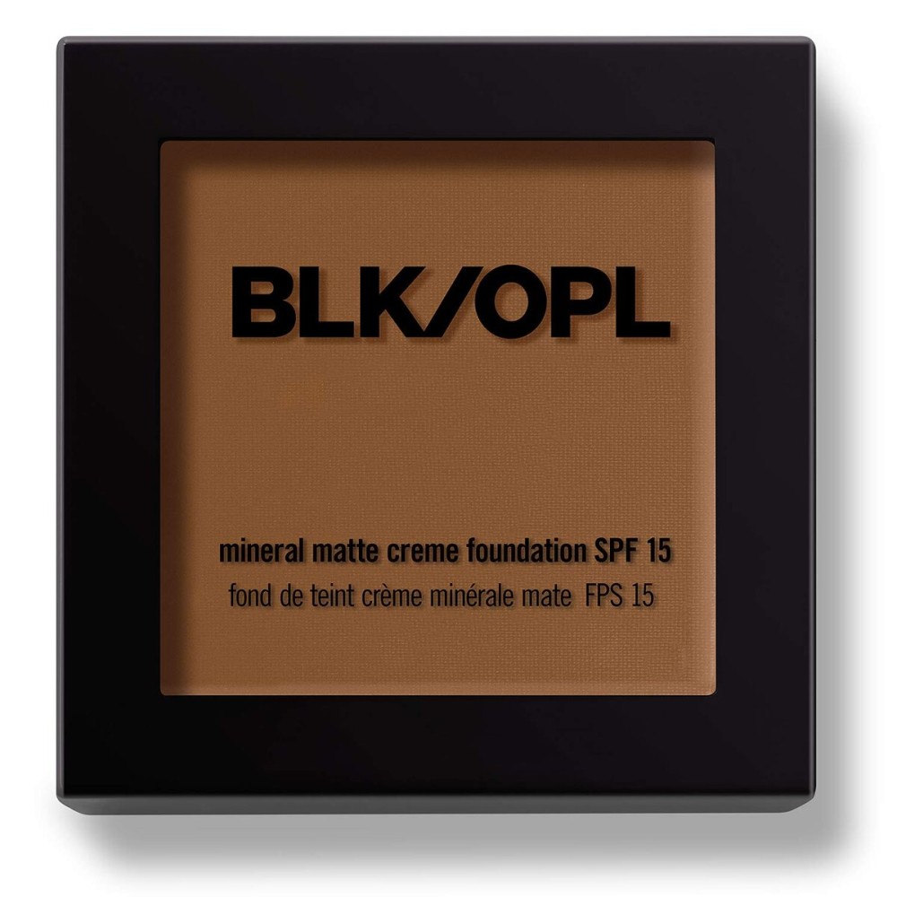 BLK/OPL Mineral Matte Crme Powder Foundation SPF 15, Amber - enriched with aloe and Vitamins C & E, cruelty-free