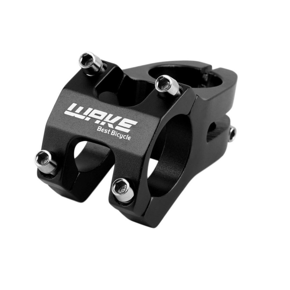 Bike Stem 31.8  45mm WAKE Mountain Bike Stem Bicycle Handlebar Stem Suitable for BMX MTB Road Bike (Aluminum Alloy, Adjustable, Black)