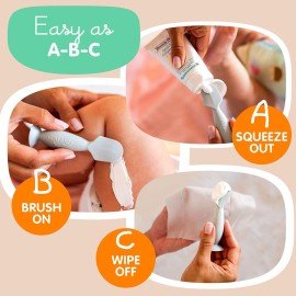 Bumco Mini Diaper Cream Spatula with Case - BPA-Free Butt Spatula Baby, Soft & Flexible Diaper Spatula, Diaper Cream Applicator, Mom-Invented Baby Must Haves, Diaper Bag Essentials, Butt Paste Spatula