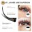 LASHVIEW Eyelash Extensions,Ellipse Flat Eyelash Extensions 0.20mm D Curl 15mm,Black,Individual Lashes,Semi-Permanent Extremely Soft Professional Salon Use