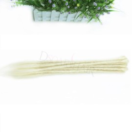Dsoar Blonde Synthetic Dreads 20 Inch Handmade Dreadlock Extensions 12 Strands/Pack Twist Braiding Hair Hippie Crochet Braids (613,Blonde Color)