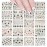 ALLYDREW 24 Sheets Globetrotter Nail Stickers Nail Art Paris Nail Stickers Patriotic Nails