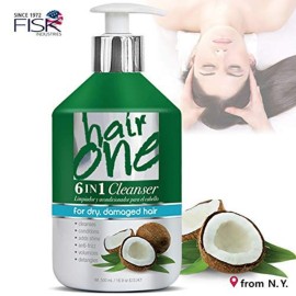Hair One 6 in 1 Cleanser, Coconut, 16.9 Fluid Ounce