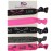 Girls Pink Hair Accessories Set - No Crease Hair Elastics, Lacrosse Gift