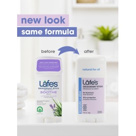 Lafe\'s Natural Deodorant | 2.25oz Aluminum Free Natural Deodorant Stick for Women & Men | Paraben Free & Baking Soda Free with 24-Hour Protection (Lavender & Aloe, 2.25 Ounce (2-Pack))