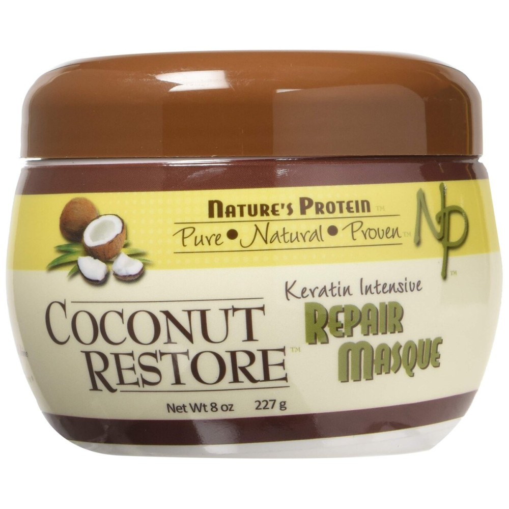 NATURE\'S PROTEIN Coconut Restore Keratin Intensive Repair Masque 8oz, 8 Oz
