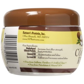 NATURE\'S PROTEIN Coconut Restore Keratin Intensive Repair Masque 8oz, 8 Oz