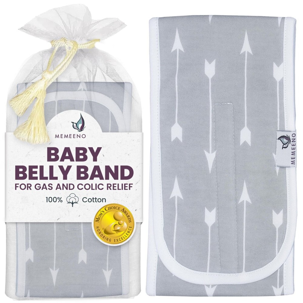 MEMEENO Baby Belly Band - Heating Pad for Gas & Colic Relief, Newborns