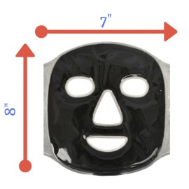 FOMI Cold Clay Facial Ice Mask | Cooling Face Mask for Acne, Swollen Face, Puffy Eyes, Dark Circles, Headache, Migraine, Sinus Relief | Fabric Backing | Natural Clay Filling (X-Large)