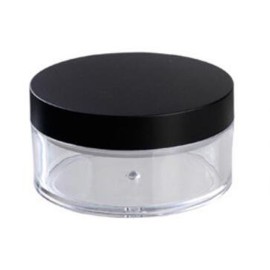 2Pcs 50ml Plastic Empty Powder Puff Case Face Powder Blusher Makeup Cosmetic Jars Containers Travel Kit