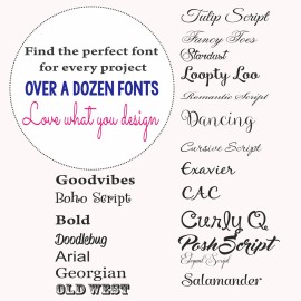 Decor Designs Decals Nursery Custom Name Wall Decal Sticker, 28 W x 20 H, Girl Name, Pink, Vinyl, Rectangular, Letter Print, Matte, Wall Decor