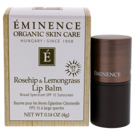 Eminence Organic Skincare Rosehip & Lemongrass Lip Balm SPF 15, 0.14 Oz, 24 Count Eminence Organic Skincare Rosehip & Lemongrass Lip Balm SPF 15, 0.14 Oz, 24 Count