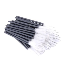 Xiaoyu 100PCS Disposable Mascara Wands Eyelash Applicator Eyebrow Brush - White