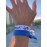 Infinity Collection - Blue Hair Ties - No Crease, No Tug Elastic Ponytail Holders for Girls, Women, Cheerleaders, Teams & Coaches - 5 Pcs