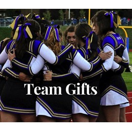 Infinity Collection - Blue Hair Ties - No Crease, No Tug Elastic Ponytail Holders for Girls, Women, Cheerleaders, Teams & Coaches - 5 Pcs