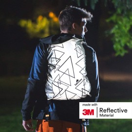 Salzmann Reflective Backpack Cover | High Visibility, Waterproof & Weatherproof | Ideal for Cycling, Running & Hiking | Made with 3M Scotchlite