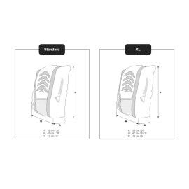 Salzmann Reflective Backpack Cover | High Visibility, Waterproof & Weatherproof | Ideal for Cycling, Running & Hiking | Made with 3M Scotchlite