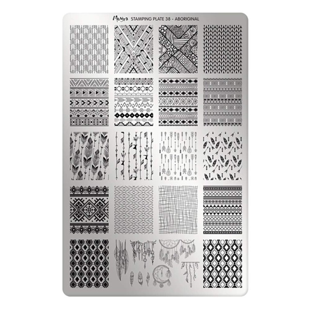 MOYRA Stamping plate 38  ABORIGINAL Nail Stamping plate