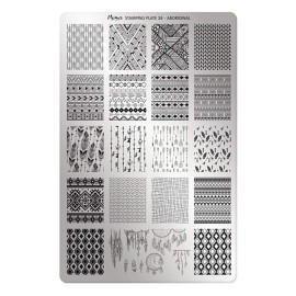 MOYRA Stamping plate 38  ABORIGINAL Nail Stamping plate
