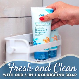 STREAM 2 SEA 6 Pack Natural Travel Sized Toiletries, 1oz Paraben Free Sample Size Shampoo, Conditioner, Lotion, Mineral Sunscreen SPF 20 and SPF 30 and After Sun Gel STREAM 2 SEA 6 Pack Natural Travel Sized Toiletries, 1oz Paraben Free Sample Size Shampoo, Conditioner, Lotion, Mineral Sunscreen SPF 20 and SPF 30 and After Sun Gel