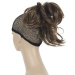 Lydell Adjustable Messy Style Ponytail Hair Extension Synthetic Hairpiece with Jaw Claw (Light Reddish Golden Brown)