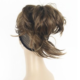 Lydell Adjustable Messy Style Ponytail Hair Extension Synthetic Hairpiece with Jaw Claw (Light Reddish Golden Brown)