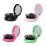 LOUISE MAELYS 4pcs Round Folding Pocket Hair Brush Mini Hair Comb with Makeup Mirror for Travel Candy Color