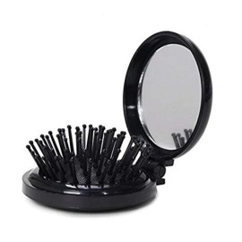 LOUISE MAELYS 4pcs Round Folding Pocket Hair Brush Mini Hair Comb with Makeup Mirror for Travel Candy Color LOUISE MAELYS 4pcs Round Folding Pocket Hair Brush Mini Hair Comb with Makeup Mirror for Travel Candy Color