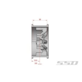 SSD RC 1.9 Double Time Wheels (Black) (2)
