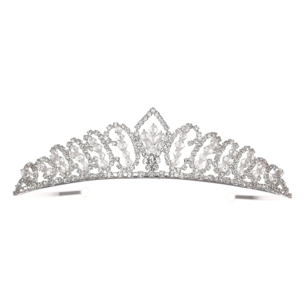 SAMKY Royal Queen Rhinestone Crytal Flower Bridal Wedding Tiara Crown T1140 SAMKY Royal Queen Rhinestone Crytal Flower Bridal Wedding Tiara Crown T1140